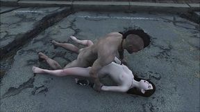 Fallout 4 mod Tifa from Final Fantasy in fight and fuck - 3d porn
