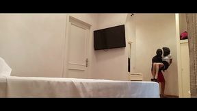 milf tied up, blindfolded, gagged, fucked, and facialized