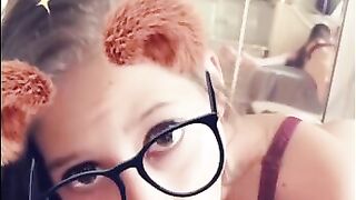 Snap chat blowing and fucking