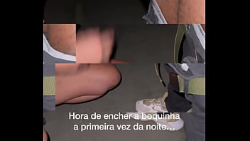 Belinha interditou a passarela pra fazer porn&ocirc_ amador com o corno manso registrando ela dando o cuzinho