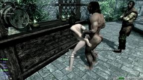 Skyrim 3D Cartoon Couple Engage in Steamy SexLab Session