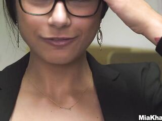 Mia Khalifa - Big Tit Mia Takes Big Ramrod in the Library