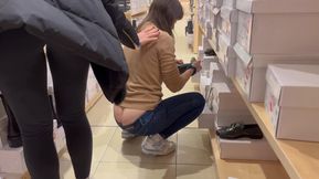 Public Buttcrack with Reactions