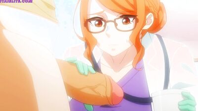 My Doctor jerked my dick to check on me - A Venezuelan Hentai with a facial twist!