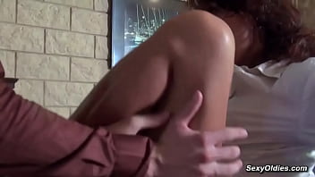 Mature MILF secretary gets fucked anally at the office