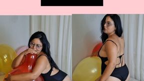 Balloons of different sizes