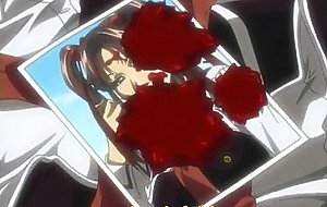 Pretty hentai girl bareback fucked by a muscular guy