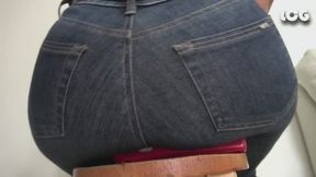 Guest Destroys Her First City Bus Jeans Butt Crush Destruction