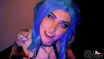 Get Jinxed Cosplay Blowjob and Facial Nova White LOL