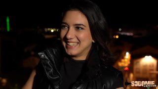 Amateur young French slut whore getting rough anal fucking