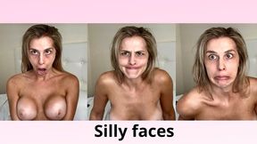 Silly faces on tits