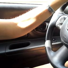 Masturbation in the car while driving