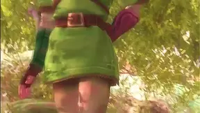 Zelda Surrenders to Links Fiery Embrace in Steamy 3D Hentai Quest