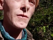 Cum Walk On the trail, He cummed on me!