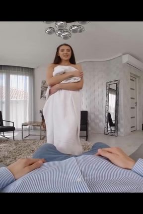 Lotion on her feet - Dick in her pussy