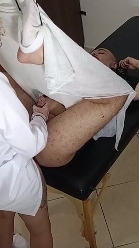 Must-share moment from "Proctologist does whatever she wants with her patient's ass."