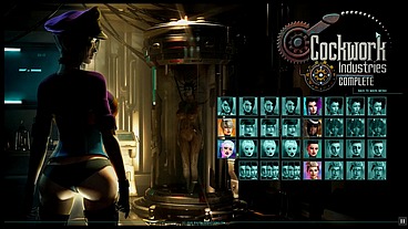 Cockwork Industries [Hentai SFM game] Ep.5 Pole dance masturbation with halloween costume