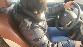 Goddess Taria Drives in City Traffic
