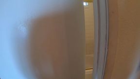 stepson caught peeping on stepmom in the shower gets sex (pov)