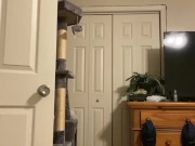 Voyeuristic Anal Virgin Twink Plays With His Cut Cock While Getting Dressed