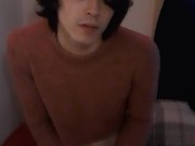 Bi-Curious Femboy Roommate Tries out cock ^-^
