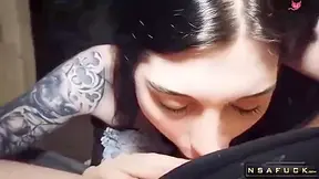 Angie Lynx - Gentle Blowjob Turns Onto Throat Fuck And Anal Creampie