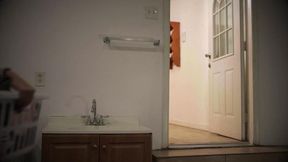 Blonde MILF Kyler Quinn gives a deepthroat blowjob to young stud Juan El