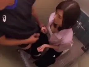 Hot Japanese Teacher Takes On Multiple Cocks in Wild Bukkake Orgasm