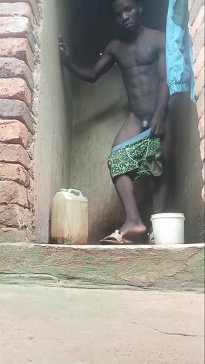 Solo masterbation  in bathroom