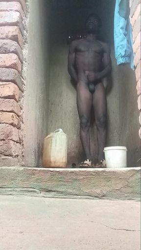 Solo masterbation  in bathroom