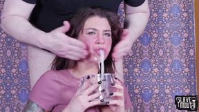 ”Tatted submissive throat ravaged”