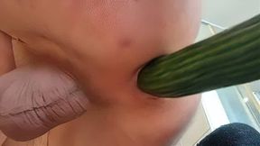 Cucumber in my ass 4