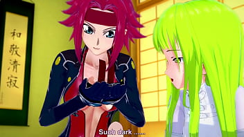 CC and Kallen have fun with Lelouch | Code Geass Parody