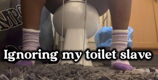 Ignoring my toilet slave