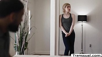 Stepdad fucks the ass of his TS stepdaughter