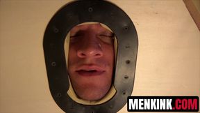 Jordan Boss traps massage therapist Scott Riley for rough BDSM sex