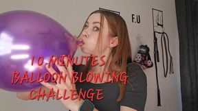 10 MINUTES BALLOON BLOWING CHALLENGE