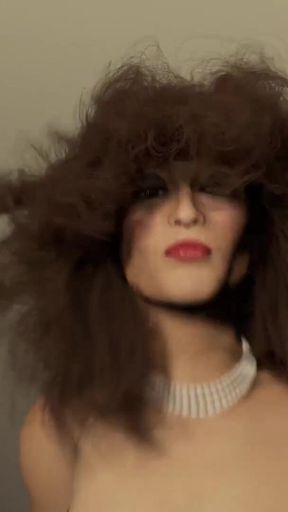 Marilyn gets sprayed on her face