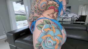 Tattooed Red Head Deepthroats Jmac's Big Dick and Gets Pounded