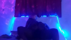 thick petite ebony milf takes bbc in smoking lounge