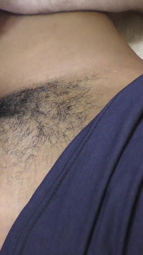 Black hairy cunt ready for big white cock