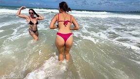 tropical wet threesome with kinky mary