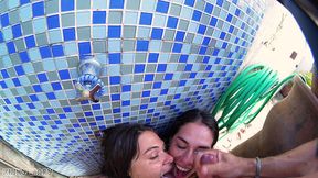 tropical wet threesome with kinky mary