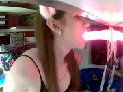 Cветящийся дилдо глубокая глотка LED dildo