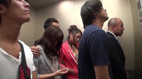 Wild Elevator Orgy: Asian Sluts Get Hardcore Fucked in Group Sex