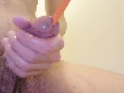 パンパンの膀胱に尿道カテーテル！挿入したまま追撃射精！！