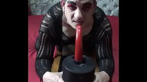 bisexual sissy male mark wright would love to take nothing more than ass to mouth on a real cock instead of this dildo one