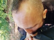 Ryzykowne Publiczne obciąganie z kolegą z wielkim chujem