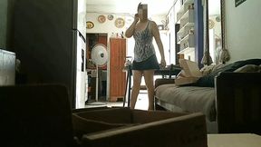 Female reveals pussy&#x1F32E;&#xFE0F; to surprise tech, gets caught sexually satisfied
