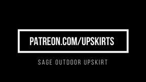 Sage Outdoor Upskirt